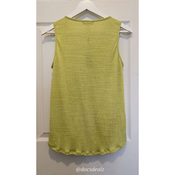 Cable & Gauge Women's Tank Top Green Size Large - Picture 2 of 5